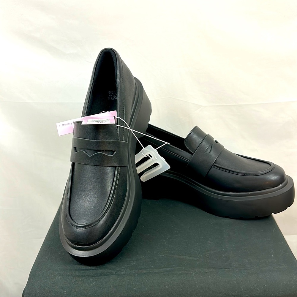 Wild fable Black Lacey Platform Loafer Size 11 - Picture 5 of 7
